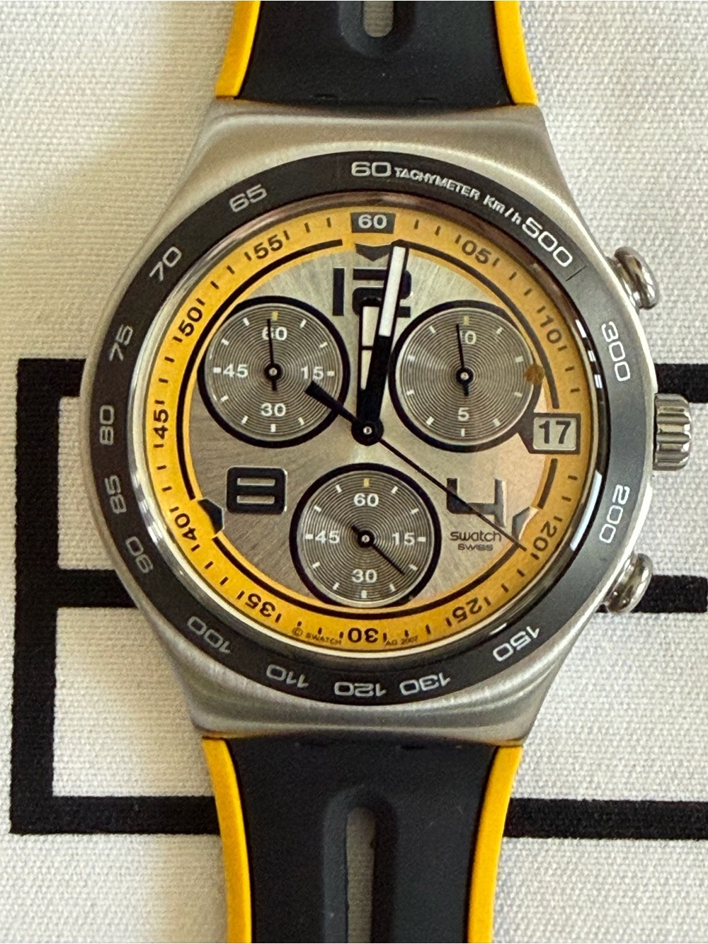 Swatch Irony Chronograph "Laser Light"
YCS503 - Rare Model